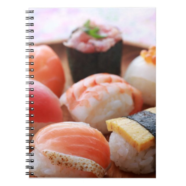 Caderno Espiral Cute Sushi Harmony – Soft Notebook by SUSHIMI (Frente)