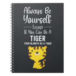 Caderno Espiral Cute Tiger Lover Gifts Animal Wildlife Funny Humor