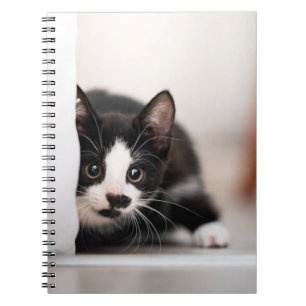 Caderno Espiral Cutest Baby Animals   Black & White Kitten