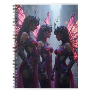 Caderno Espiral Cyberpunk Faeries