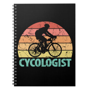 Caderno Espiral Cycologist Funny Cycling