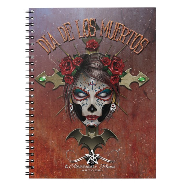 Caderno Espiral D.D.L.M. La Catrina (Frente)