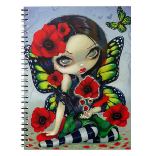 Caderno Espiral Da "caderno da mágica papoila"