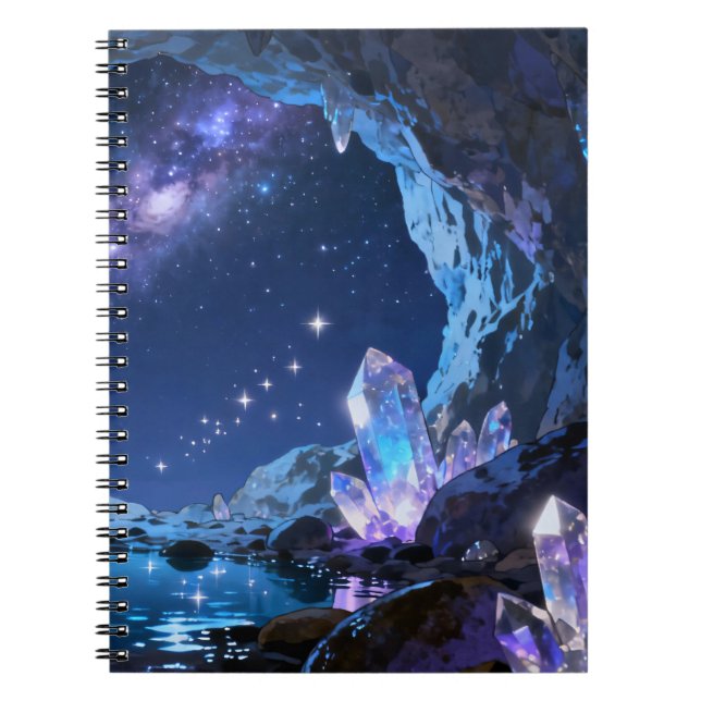 Caderno Espiral da Caverna de Cristal Celestial (Frente)