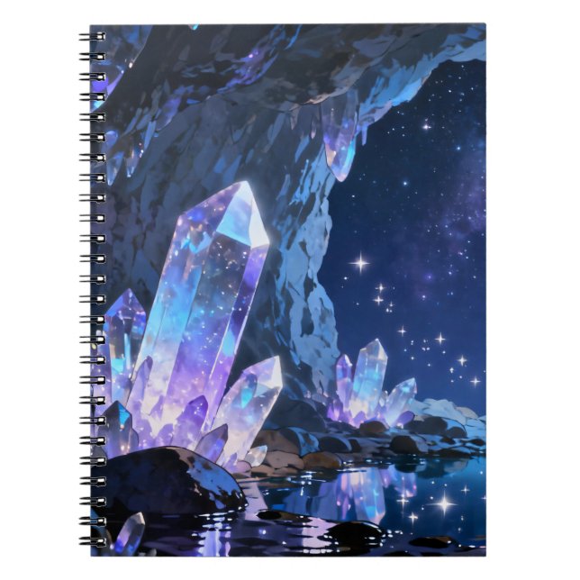 Caderno Espiral da Caverna de Cristal Celestial (Frente)