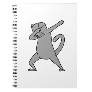 Caderno Espiral Dabbing Scottish Fold Cat