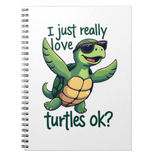 Caderno Espiral Dabling Sea Turtle Eu Adoro Tartarugas Ok_