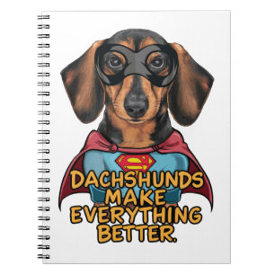 Caderno Espiral Dachshakes Torna Tudo Melhor