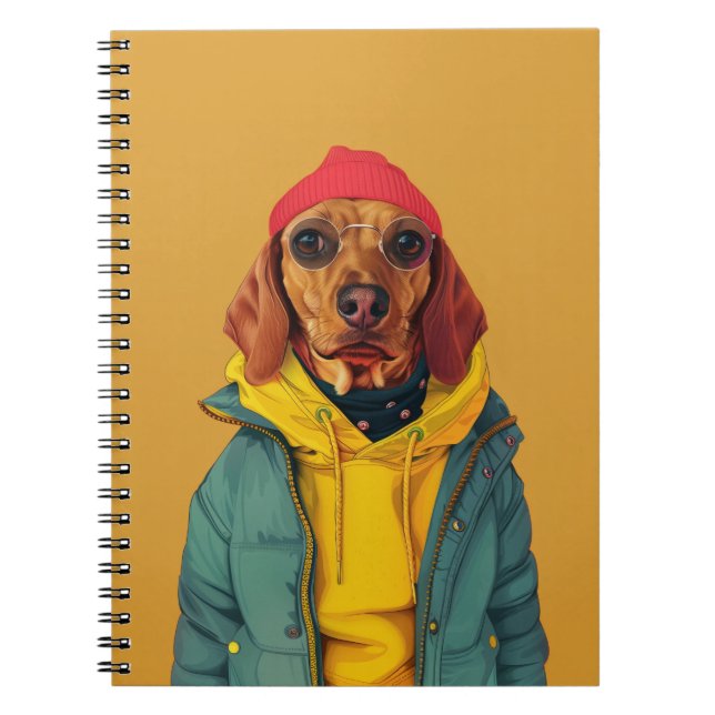 Caderno Espiral Dachshund (Frente)