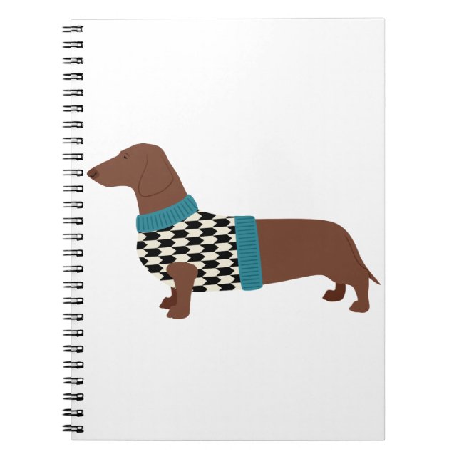 Caderno Espiral Dachshund (Frente)