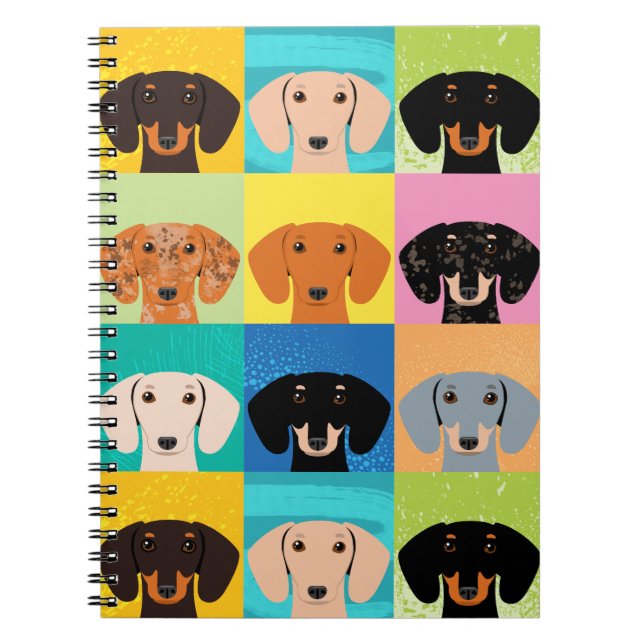 Caderno Espiral Dachshund (Frente)