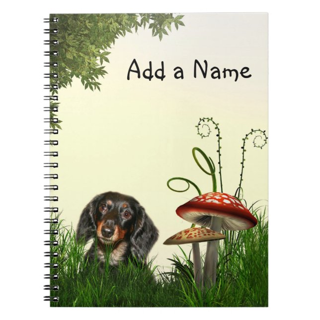 Caderno Espiral Dachshund (Frente)