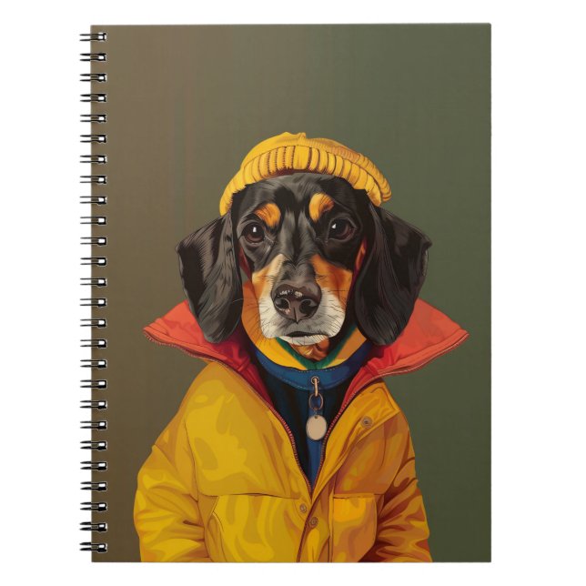 Caderno Espiral Dachshund (Frente)
