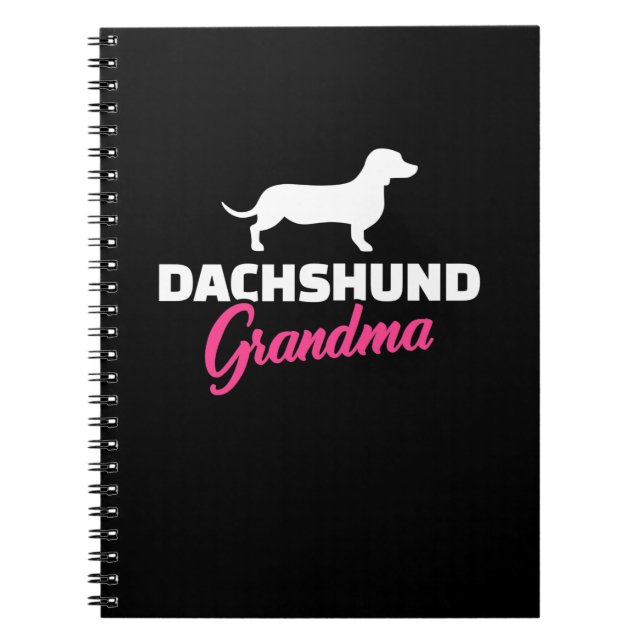 Caderno Espiral Dachshund Avó (Frente)
