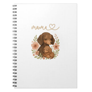 Caderno Espiral Dachshund Mamãe Dia das Mães