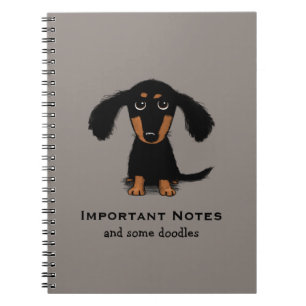 Caderno Espiral Dachshund Puppy Cachorro-esmalte