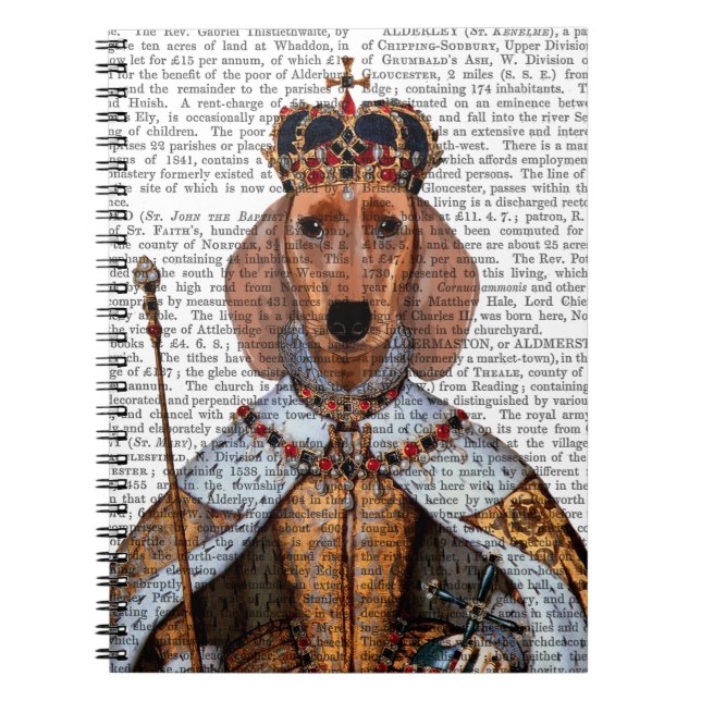 Caderno Espiral Dachshund Queen 2 (Frente)
