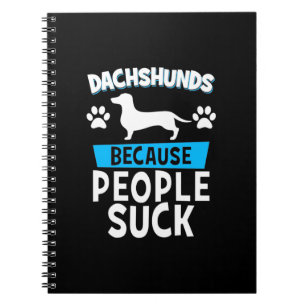 Caderno Espiral Dachshunds Com Meus Amigos