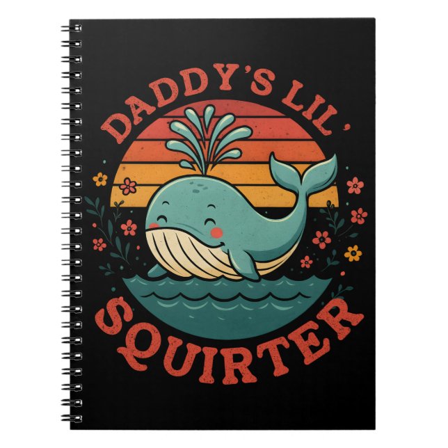 Caderno Espiral Daddys Little Whale (Frente)