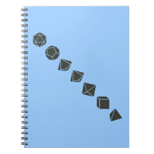 Caderno Espiral Dados diagonais (escuros)