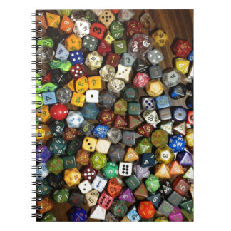Caderno Espiral Dados do jogo do RPG