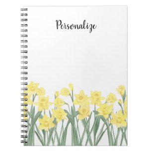 Caderno Espiral Daffodil Floral