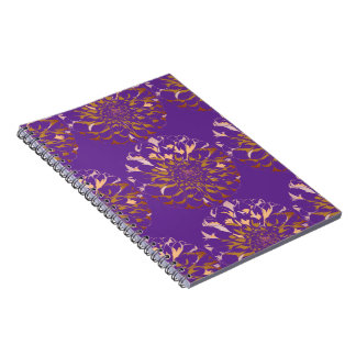 Caderno Espiral Dahlia flower notebook