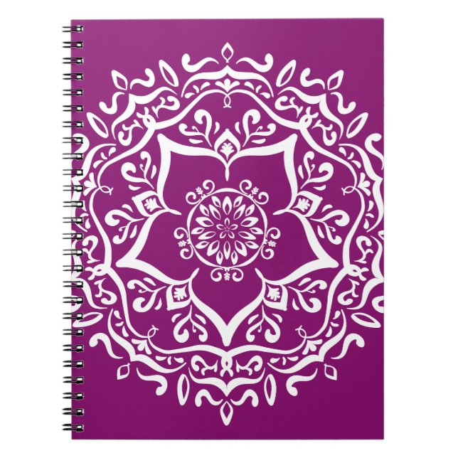 Caderno Espiral Dahlia Mandala (Frente)