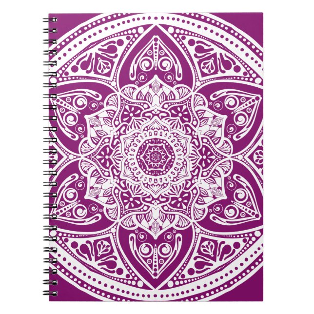 Caderno Espiral Dahlia Mandala (Frente)