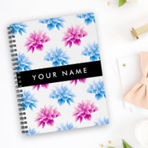 Dahlia Rosa e Azul, Padrão Floral, Seu Nome