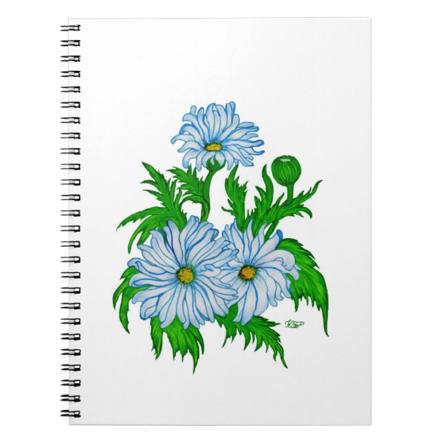 Caderno Espiral Daisies Flowers (Frente)