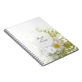 Caderno Espiral Daisies in Love- Editable Wedding convidado book