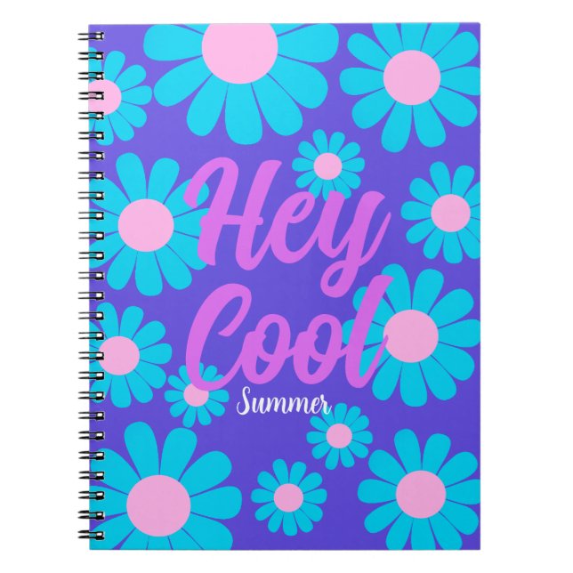 Caderno Espiral Daisy Blue Lilac (Frente)