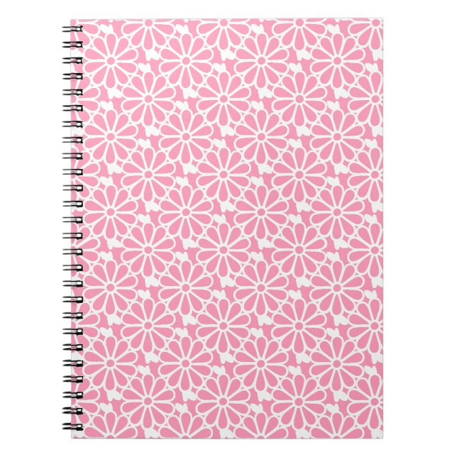 Caderno Espiral Daisy Chain - Notebook (Bright Pink) (Frente)