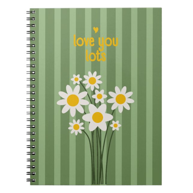 Caderno Espiral DAISY GREEN - Notebook Daisy Lot de Amor (Frente)