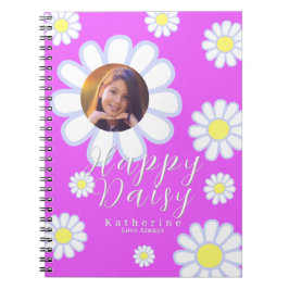 Caderno Espiral Daisy Simple Photo Violet