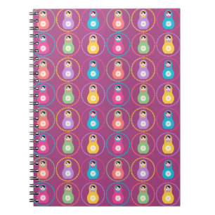 Caderno Espiral Daisyflower Matryoshka