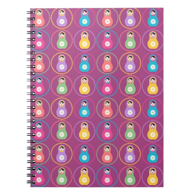 Caderno Espiral Daisyflower Matryoshka (Frente)