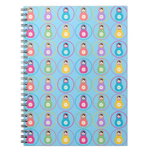 Caderno Espiral Daisyflower Matryoshka