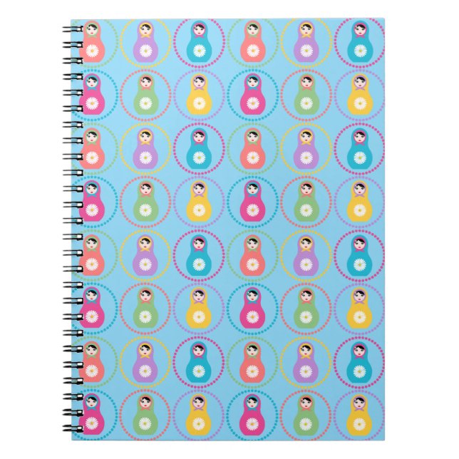 Caderno Espiral Daisyflower Matryoshka (Frente)