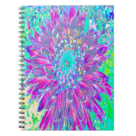 Caderno Espiral Dália Azul-Roxo e Ovo de Robin