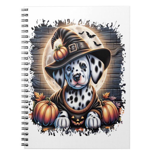 Caderno Espiral Dalmaciano Halloween (Frente)