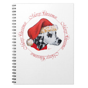 Caderno Espiral Dálmata Feliz Natal