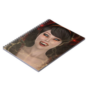 Caderno Espiral Dama Vampira