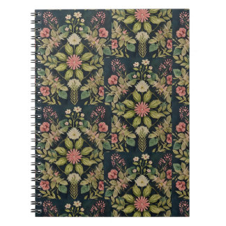 Caderno Espiral damasco country folk