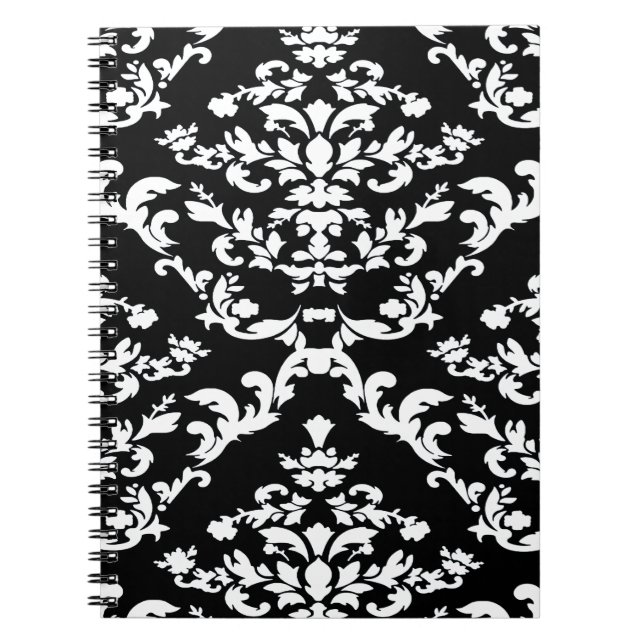 Caderno Espiral Damasco de Mod Negrito (Frente)