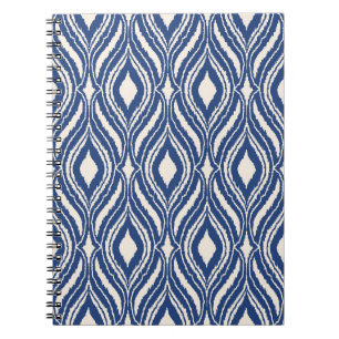 Caderno Espiral Damask marroquino, padrão abstrato sem problemas.
