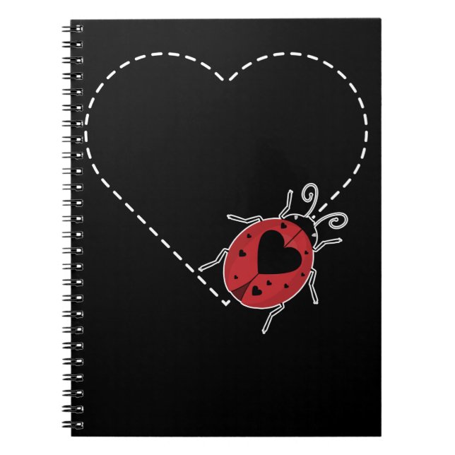 Caderno Espiral Damybug Heart Beetle Insetos Entomologista (Frente)