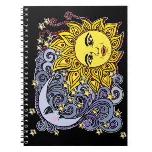 Caderno Espiral dança celestial de Carolyn @thewitchescolner