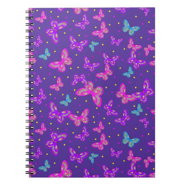 Caderno Espiral Dança das borboletas (Frente)